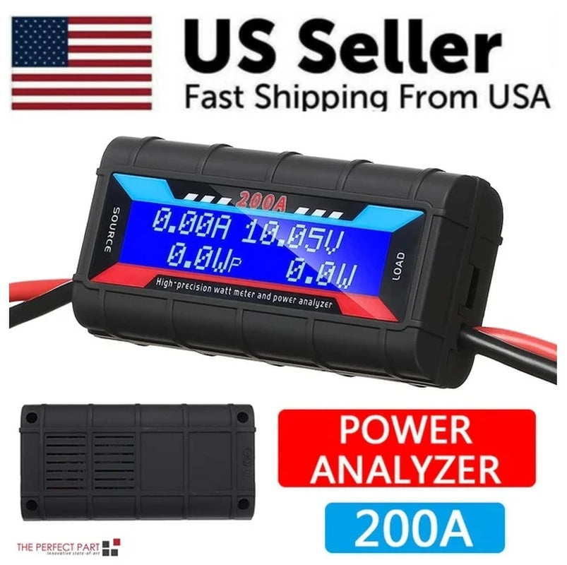 200A DC Digital Monitor LCD Volt Amp Meter Analyzer for RC Battery Solar Power
