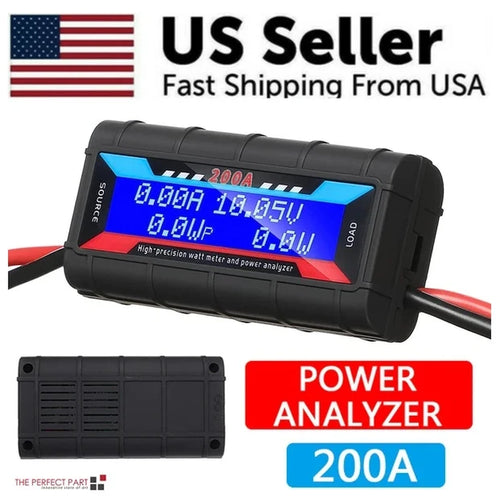 200A DC Digital Monitor LCD Volt Amp Meter Analyzer for RC Battery Solar Power