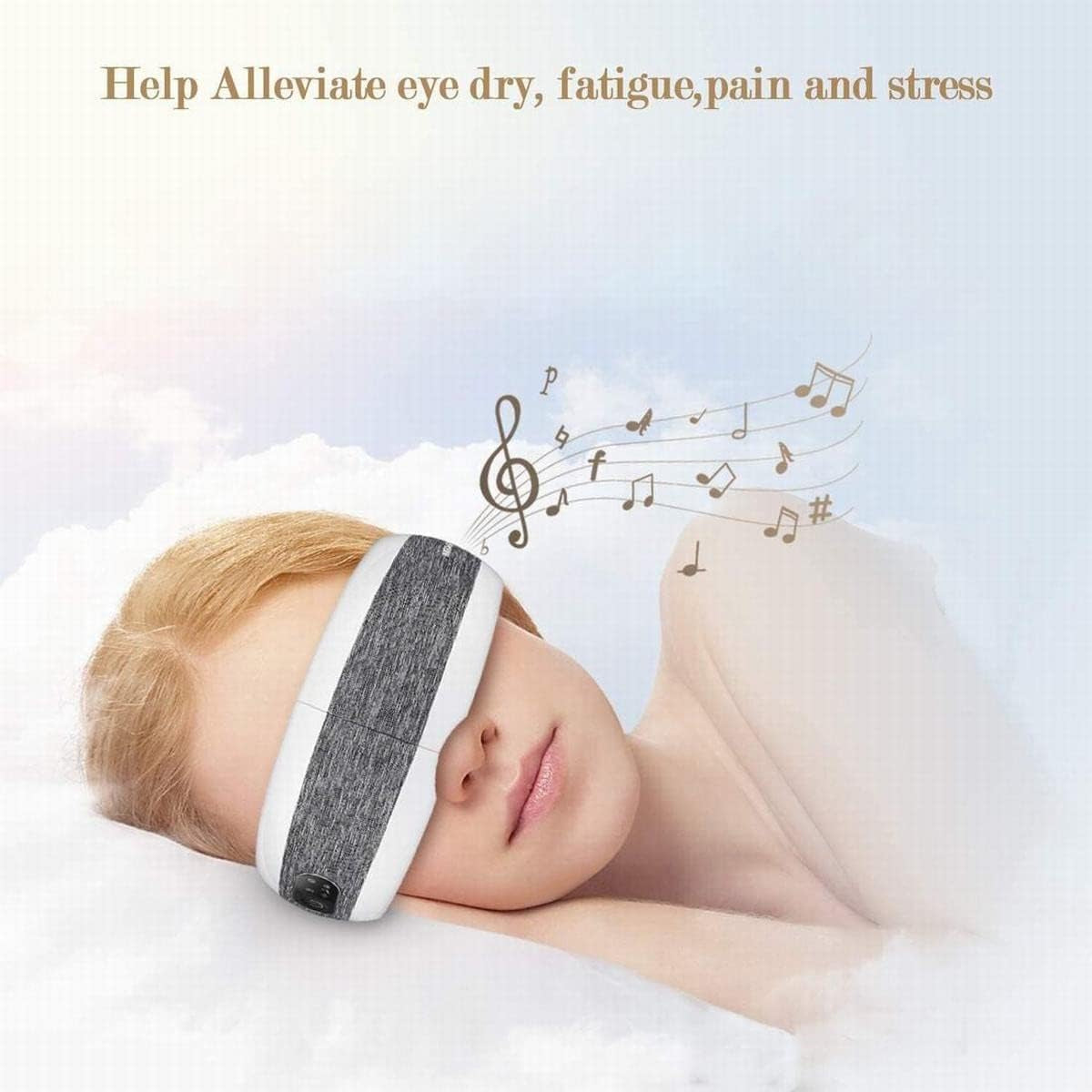 Eye Massager with Heat for Relief,Heated Eye Mask with Music Eye Care Device for Eye Strain,Great Gift Idea