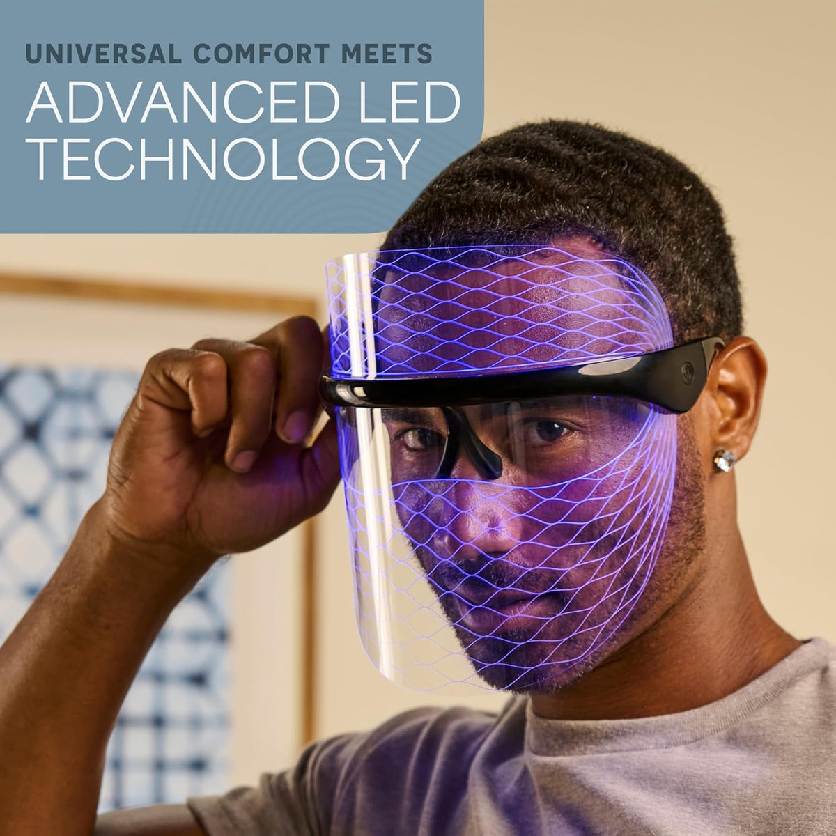 Lifepro Vizacure Red Light Therapy Mask - Seethrough Design - Cordless LED