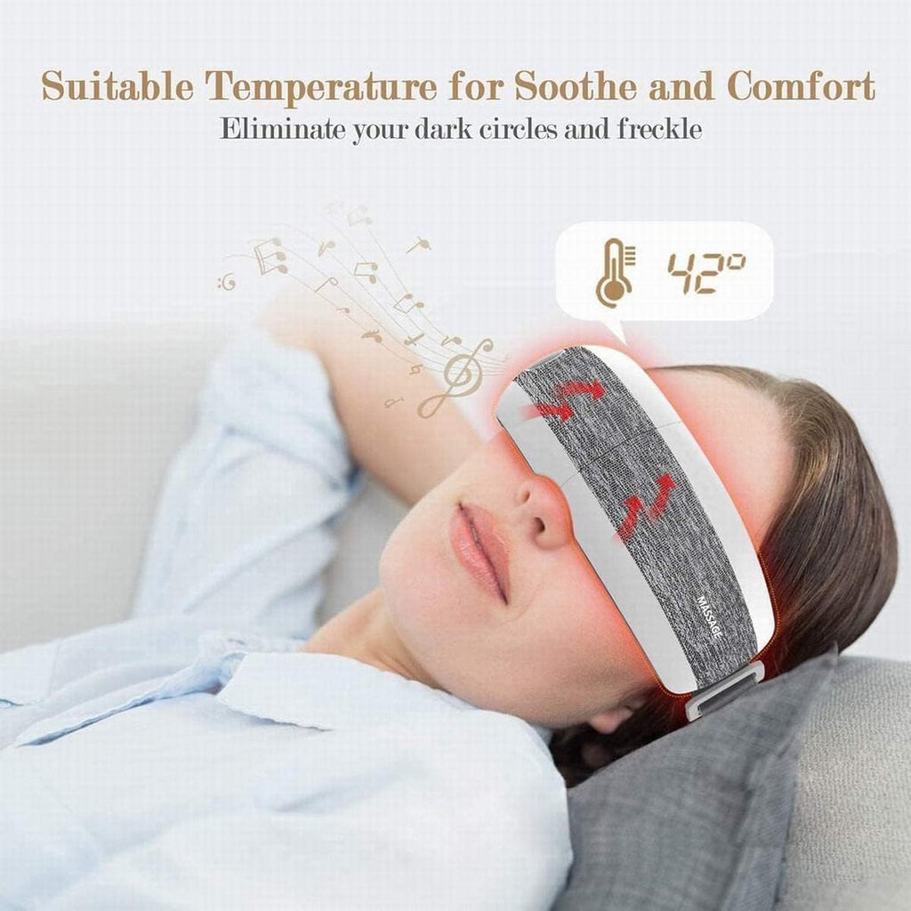 Eye Massager with Heat for Relief,Heated Eye Mask with Music Eye Care Device for Eye Strain,Great Gift Idea