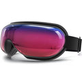 Gradient Purple Sleep Eye Massager with Heat and Voice, Portable Foldable Eye Mask for Relaxation, Strain Relief